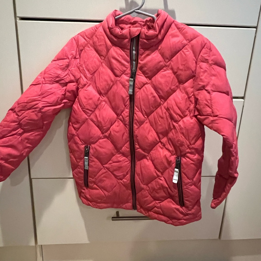 Hanna Andersson Bright Pink Quilted Puffer Jacket